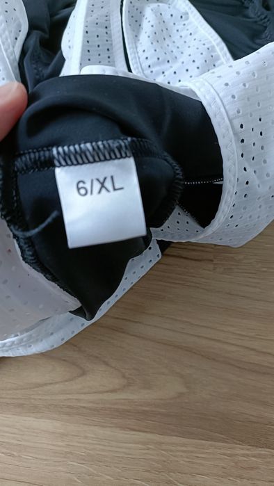 Spodenki rowerowe na szelkach kolarskie czarne 42 XL
