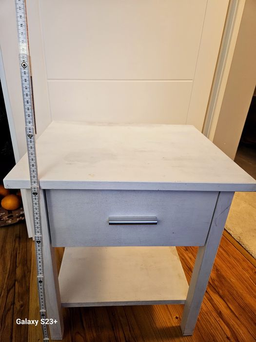 szafka nocna bielona (drewno)