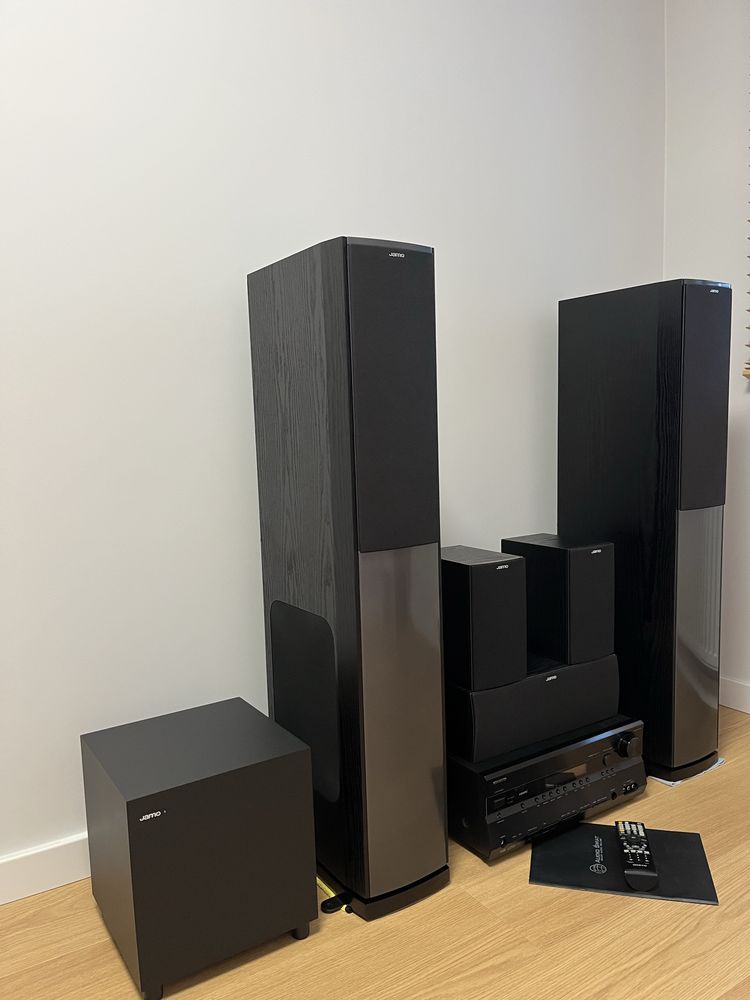 Kolumny JAMO S 606 5.1 Subwoofer Amplituner ONKYO TX-SR606 kino domowe