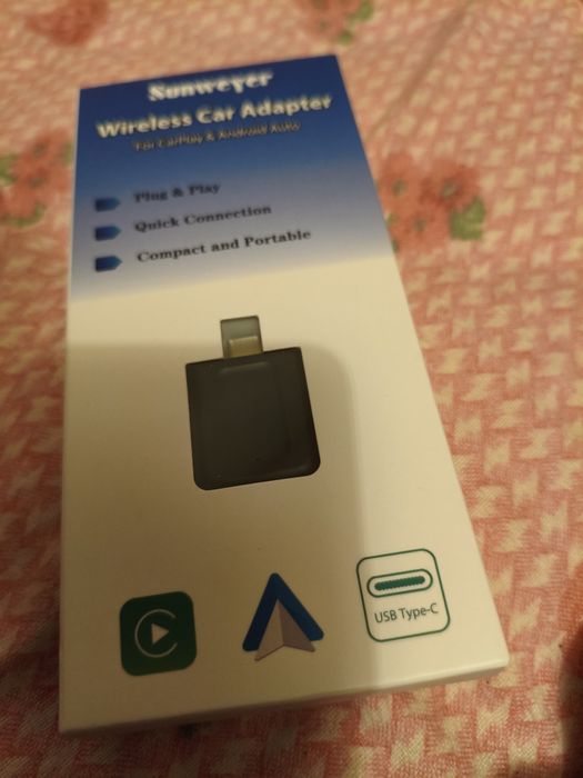 Adaptador sem fios Android Auto e Carplay