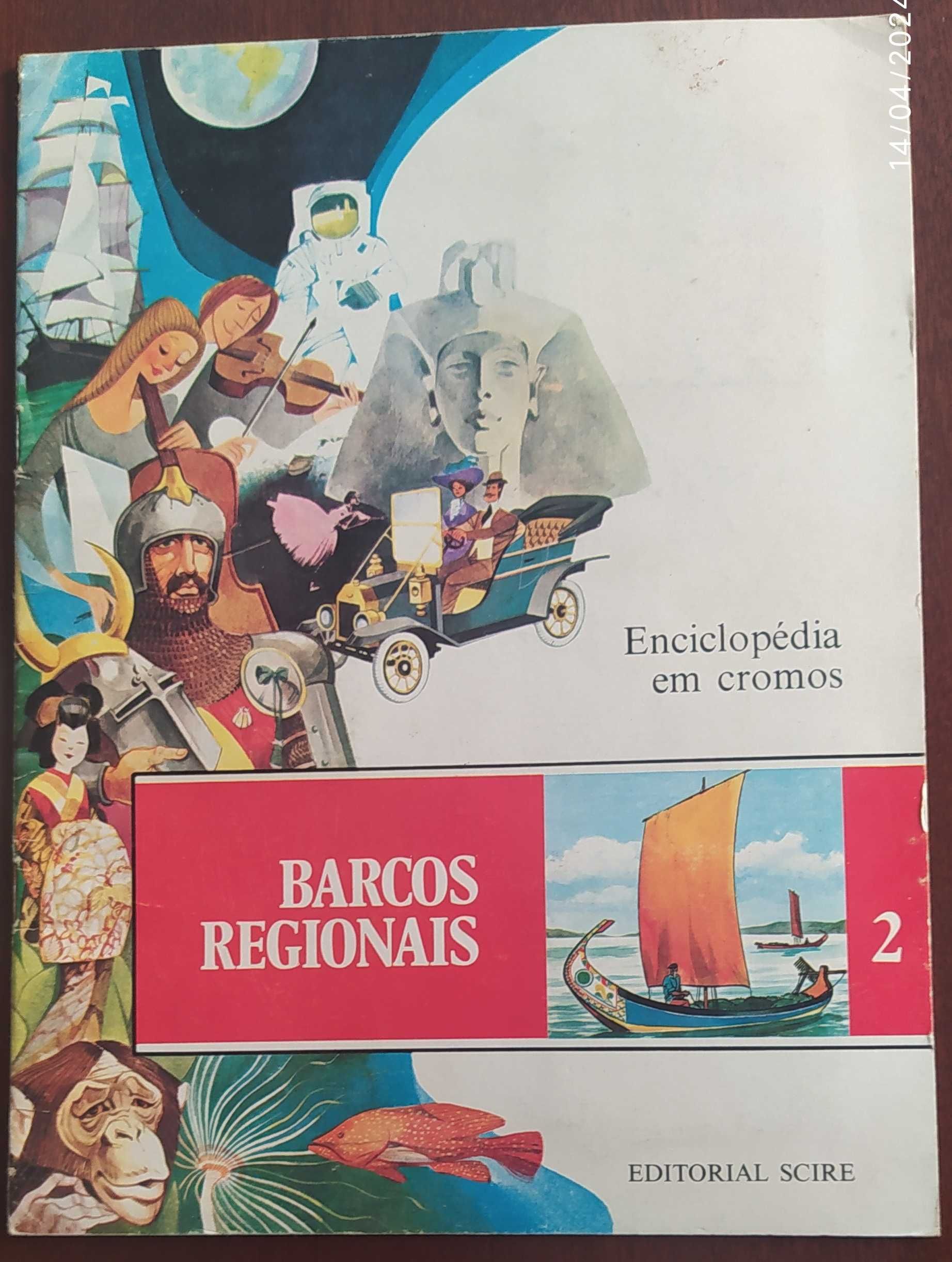 Enciclopedia em cromos nº 1 (casa portuguesas) e 2 (barcos regionais)