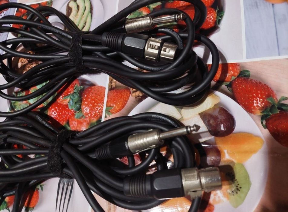 Шнуры к аппаратуре - АС колонки, усилитель,  микшер,  ноутбук