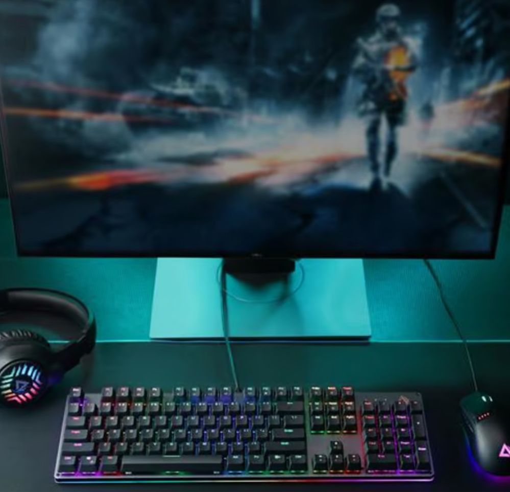 Klawiatura mechaniczna do gier Aukey KM-G12 QWERTZ GAMINGOWA RGB
