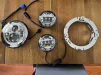 Lampa wkład 7 cali LED, lightbary 4,5" Harley Honda Suzuki Yamaha