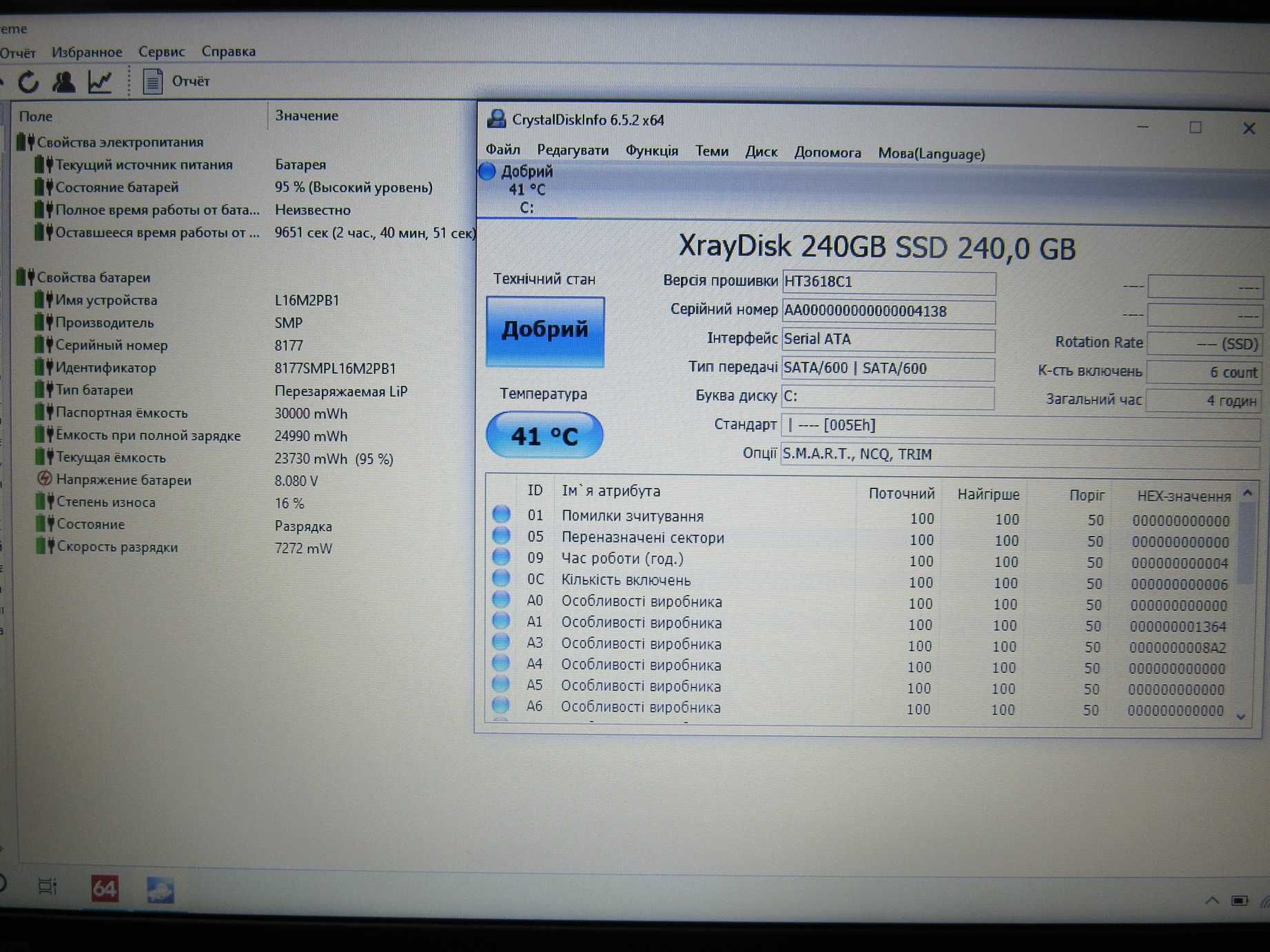 Ноутбук Lenovo 15.6 / Intel Pentium N5000/ 4Gb/ SSD240/ Radeon 530 2Gb