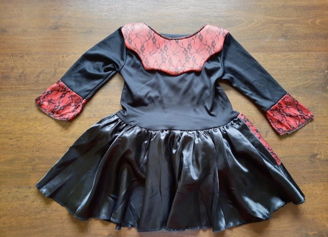 Kostium przebranie sukienka tunika bluzka gotycka 116 122