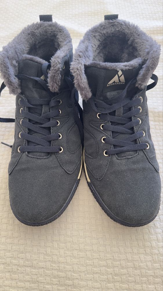 Botas de neve para homem quente antiderrapante