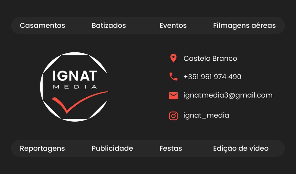 Serviços fotografia e vídeo