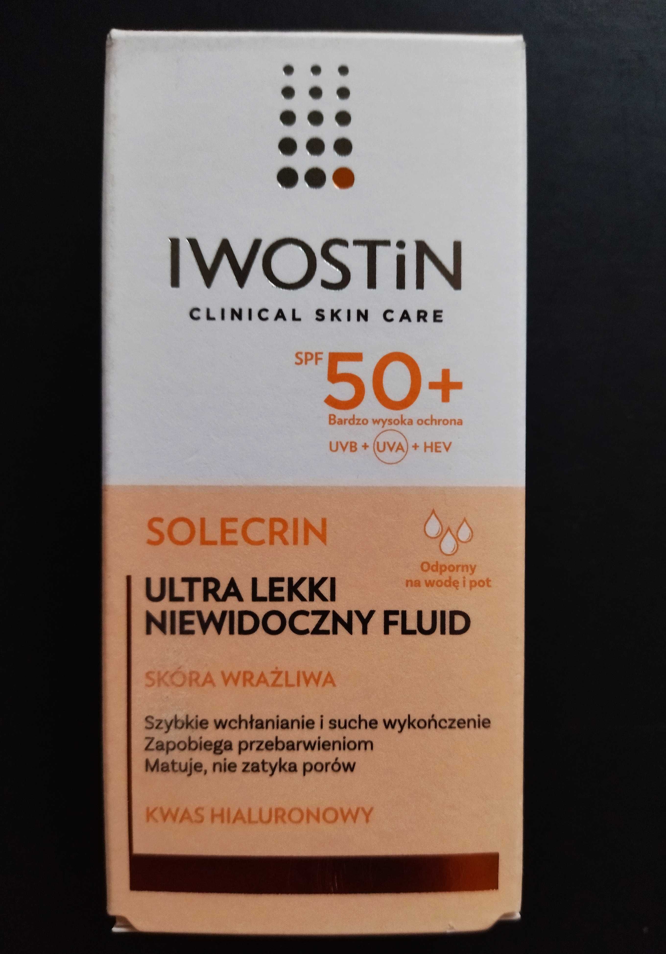 Iwostin Solecrin SPF 50+ ultra lekki niewidoczny 40 ml fluid