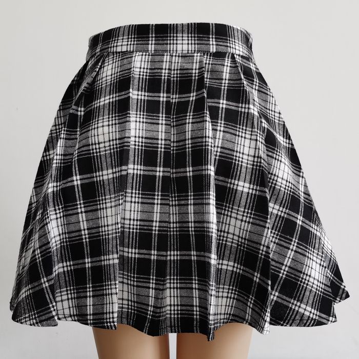 Damska spódnica w kratę, spodniczka w szkocką kratkę Punk, Rock - 4XL