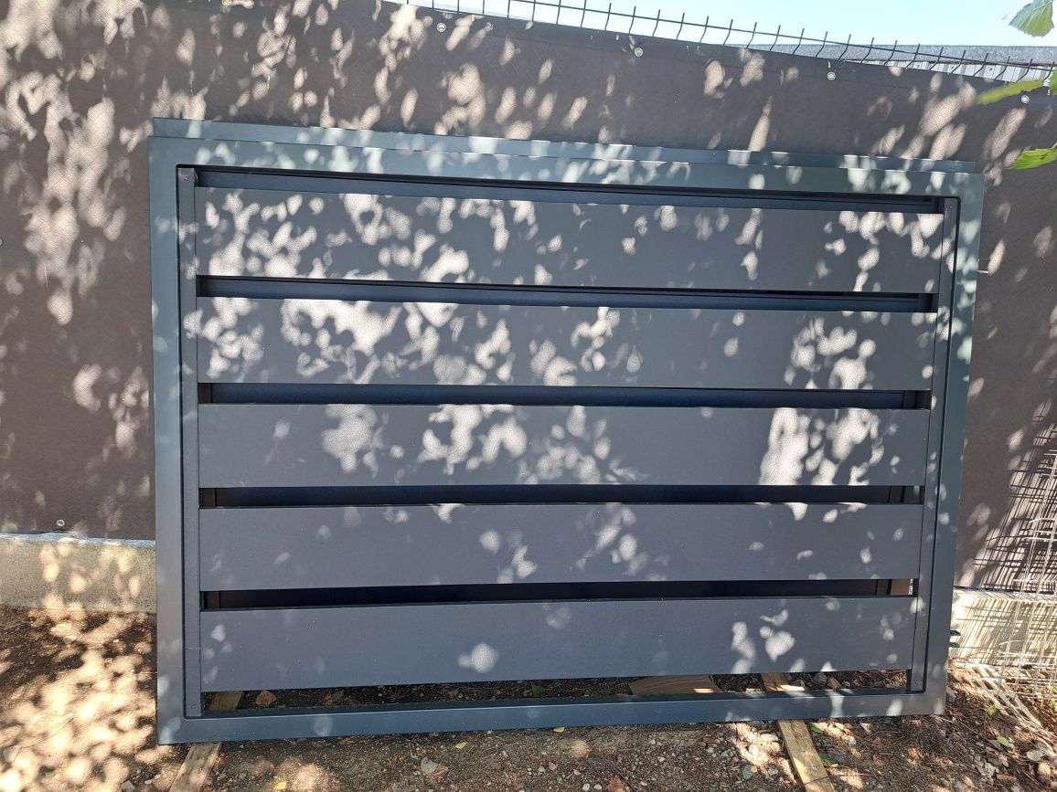 Brama dwuskrzydłowa h-150cm x400 cm ,panel fi 4 mm malowana