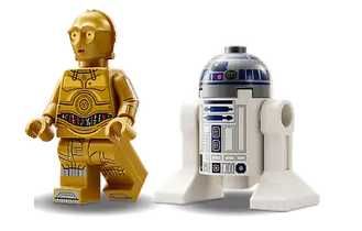 LEGO star wars figurki Astromech Droid, R2-D2 
C-3PO - nowe wersje