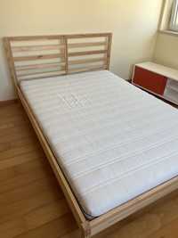 Cama de casal ikea com colchão