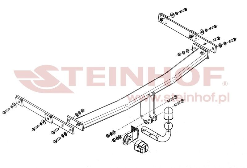 HAK HOLOWNICZY + Wiązka 7P do Mazda 6 Kombi (GH) od 2008 do 2013