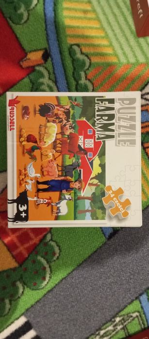 Puzzle farma dla dzieci.