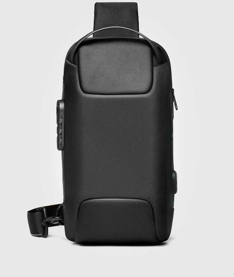 Нагрудна чоловіча сумка-слінг City Bag з USB-портом
