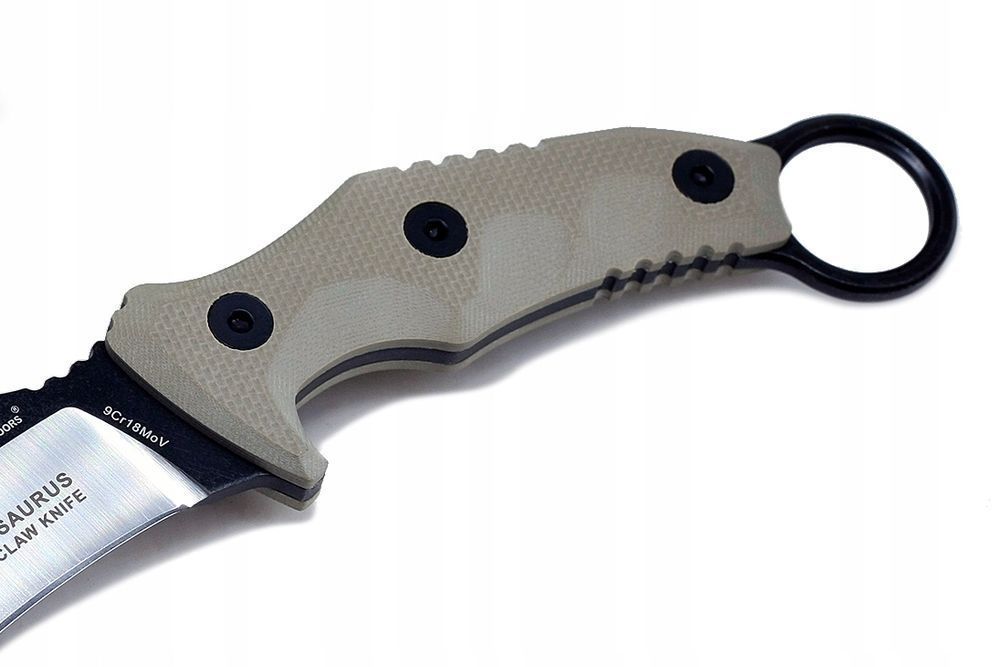 Karambit taktyczny wojskowy nóż do samoobrony Pazur HX OUTDOORS Kydex