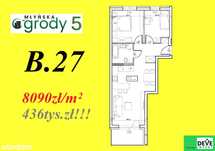 MŁYŃSKA OGRODY 5 - 54m2 za cenę 436 tys.