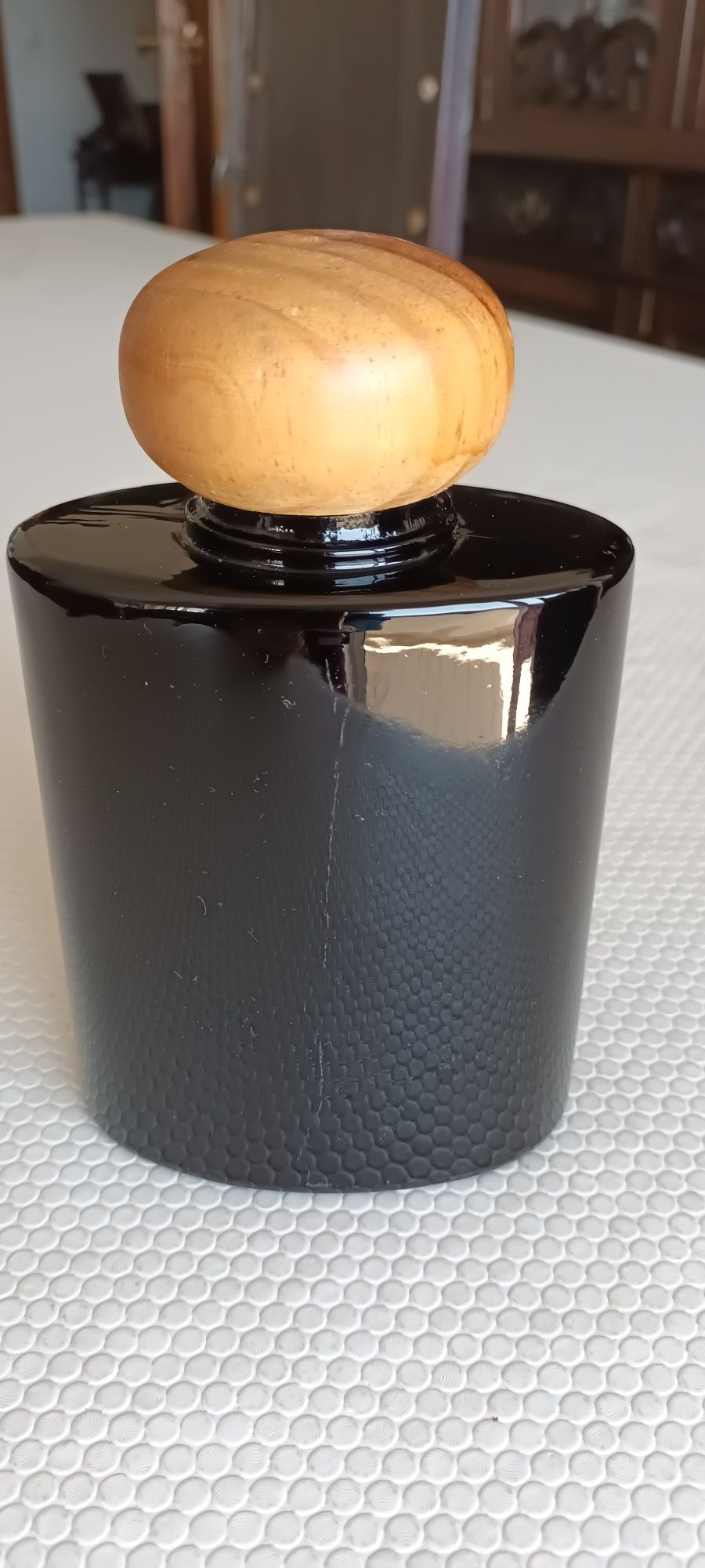 Frasco de vidro decorativo amtigo