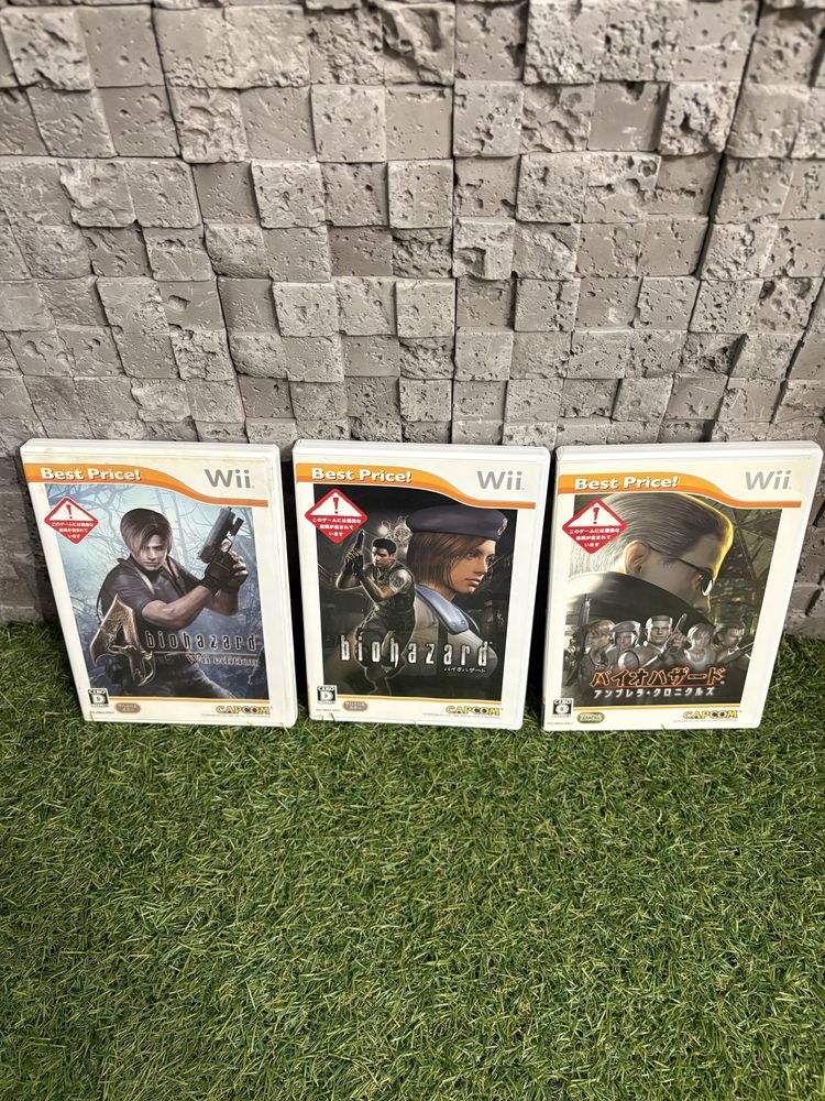 Ігри Nintendo Wii BIOHAZARD original 3шт