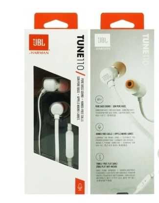 Oryginalne Słuchawki dokanałowe JBL Tune 110 blue lub white