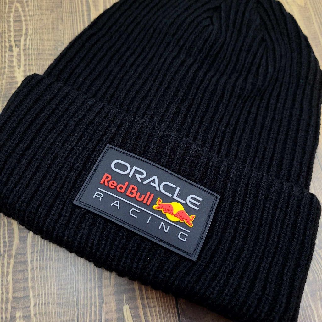 Czapka zimowa czarna unisex Oracle Red Bull Racing