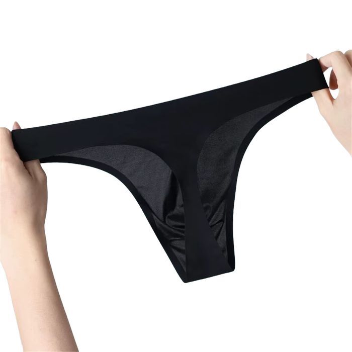 Seksowne Męskie Bezszwowe Stringi Oddychające Ultra Cienkie Sport - M