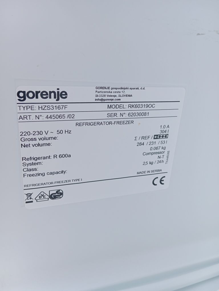 Холодильник Gorenje под ретро 175см из Германии в отличном состоянии