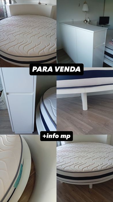 Cama redonda como nova