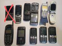 Zestaw 10 starych telefonów komórkowych Nokia, Motorola Sony Erricsson