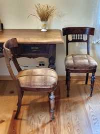 krzesła stare, koniec XIX w, 2 sztuki