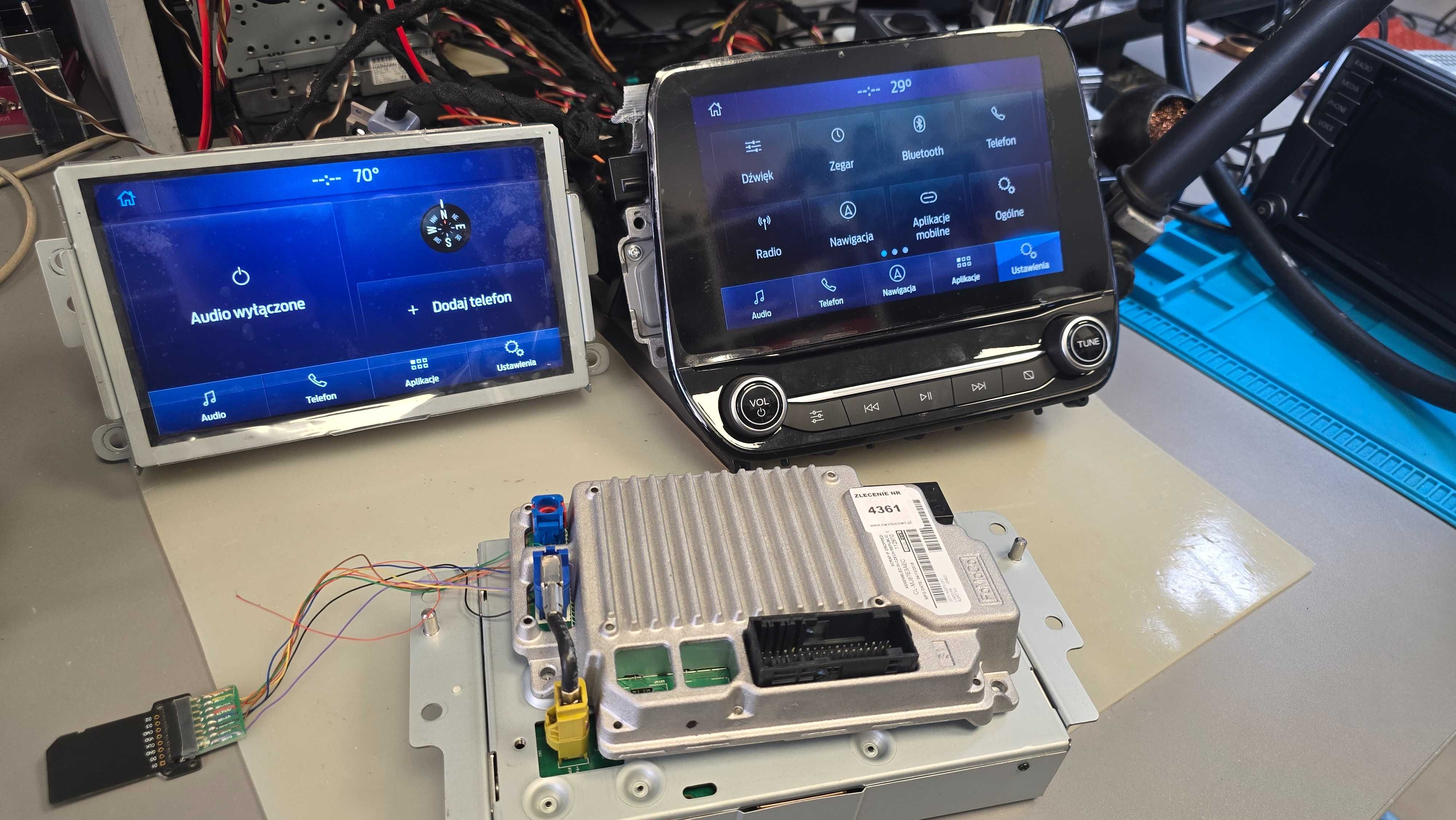 FORD Sync 2 Sync 3 Android Auto MAPA F14 USA Naprawa Dotyk SYNC3