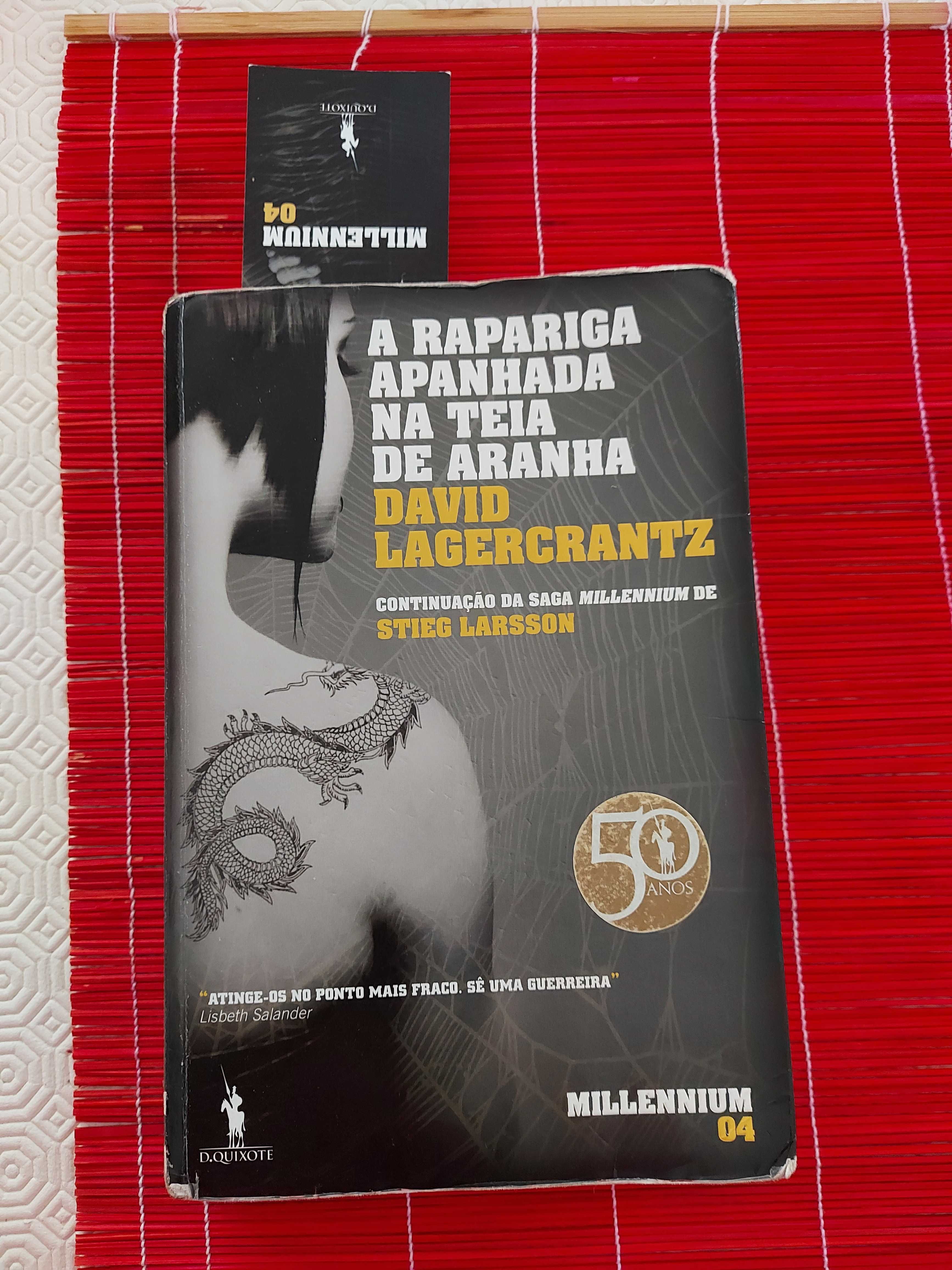 Livro a rapariga apanhada na teia de aranha