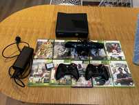 XBOX 360 uszkodzony + dwa pady - Kinect + 10 gier !
