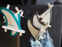 Quilhas soft board (Olaian) com parafusos