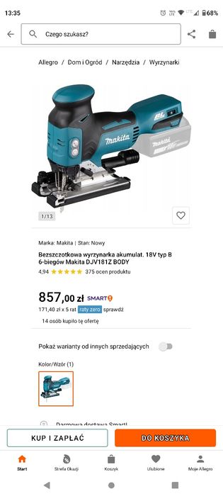 Wyrzynarka DJV185Z Makita używana