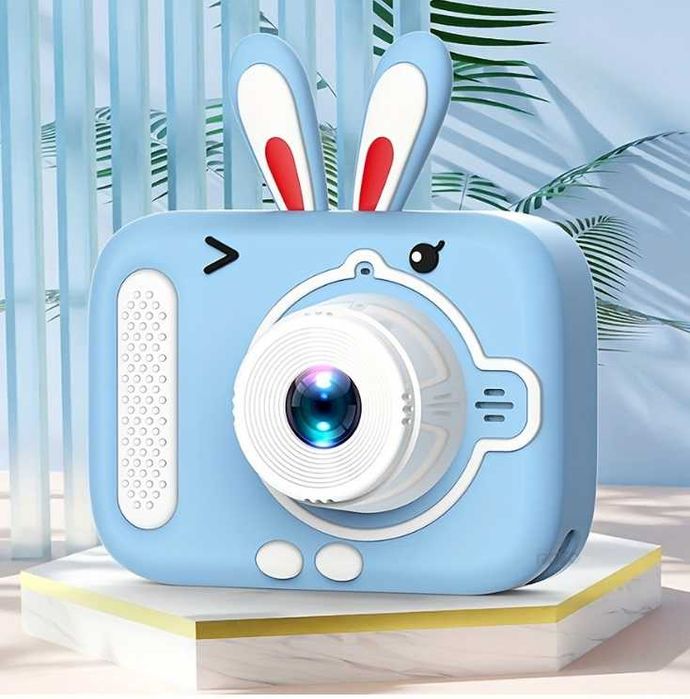 Rabbit-Shaped Camera with Games / Effects / Strap – Pink or Blue64550718676483121