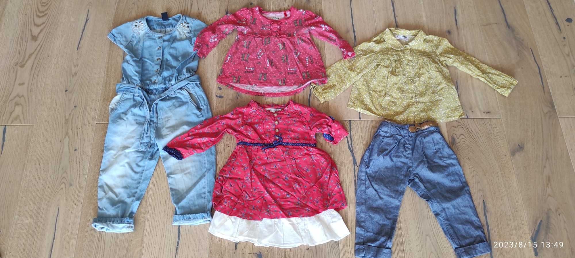 Zestaw 16 sztuk ubrań firmy Zara rozmiar 12-18 miesięcy