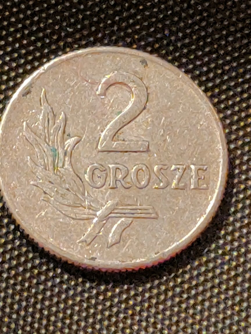 Moneta 2 groszowa z 1949 roku