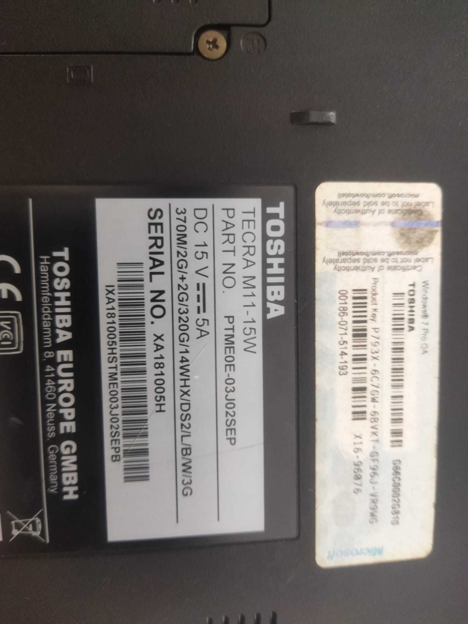 Portátil para peças TOSHIBA TECRA M11-15W