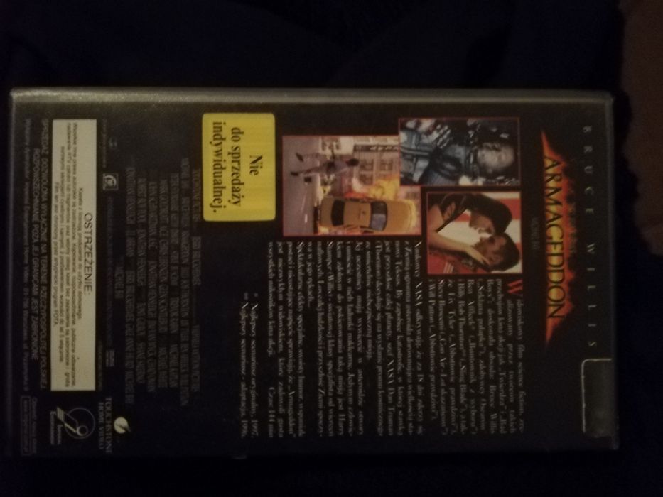 Armagedon film kaseta VHS stan bardzo dobry odbiór