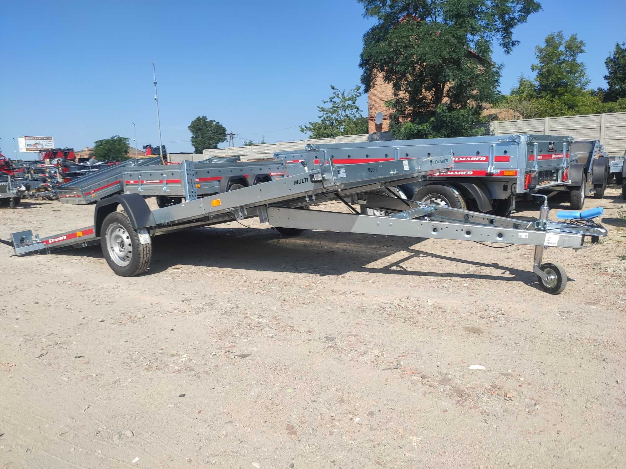 Przyczepa platforma 401x184 cm TEMARED Mulitransporter 4018 dmc 750kg