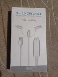 Nowy kabel HDMI 3-W-1