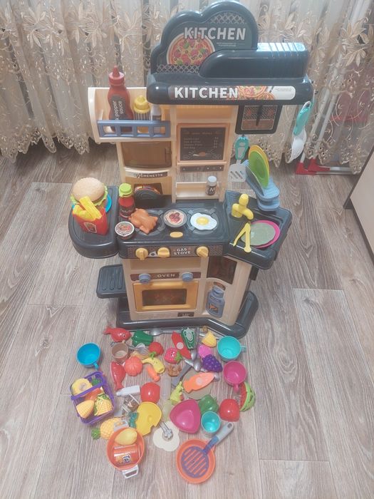 Кухня дитяча інтерактивна 80 см MJL-911 пар, вода, звук, світло