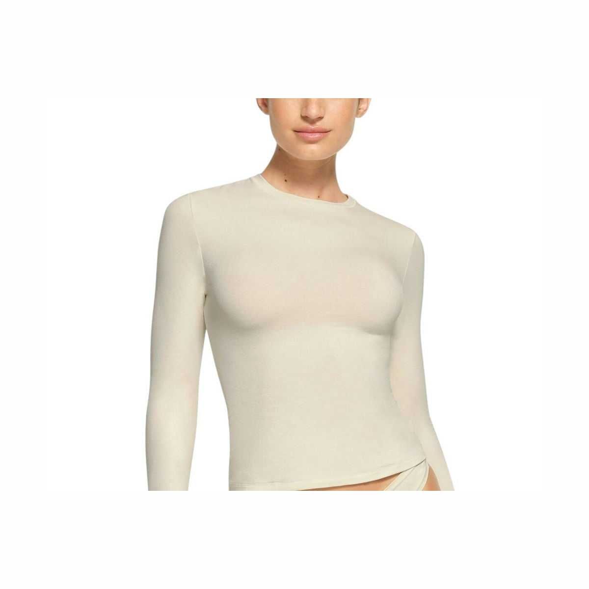 Лонгслів Skims Soft Smoothing Seamless Long Sleeve T-Shirt Bone