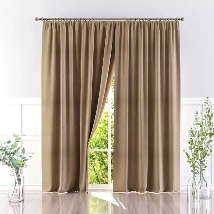 Zasłona gotowa Welur Moradi Karmel 145x250cm Okazja!!