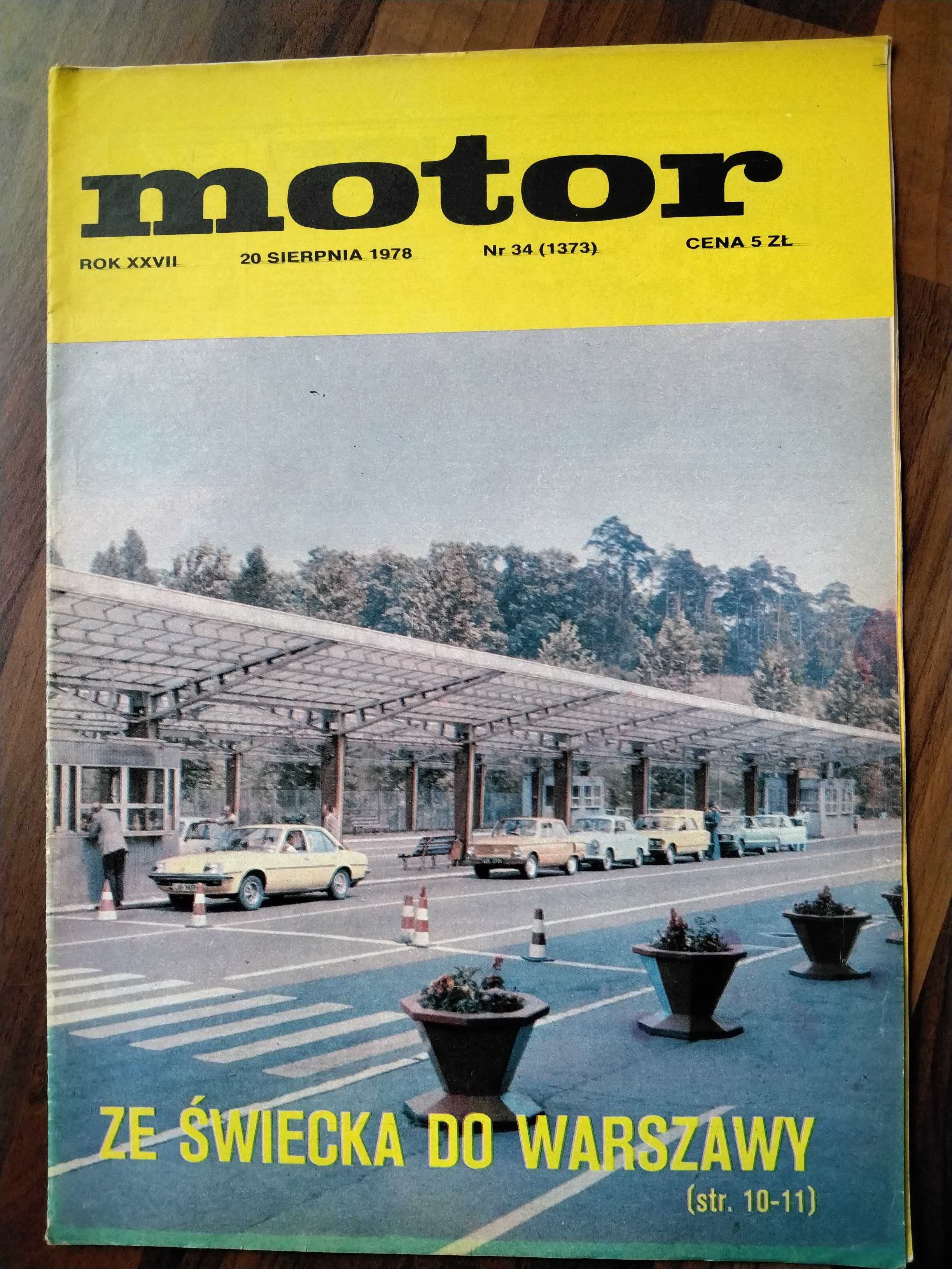 Tygodnik Motor Nr 34 z 1978 roku