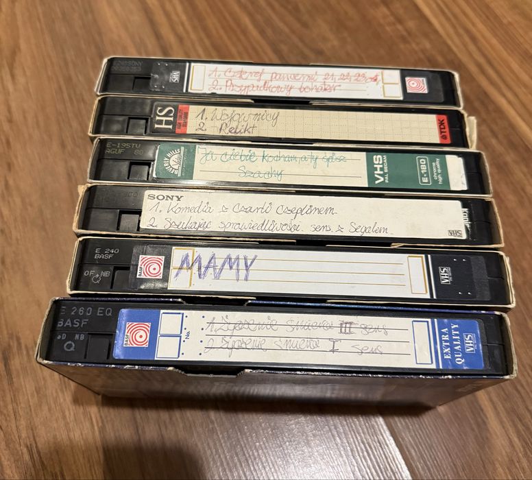 Kasety VHS nagrywane