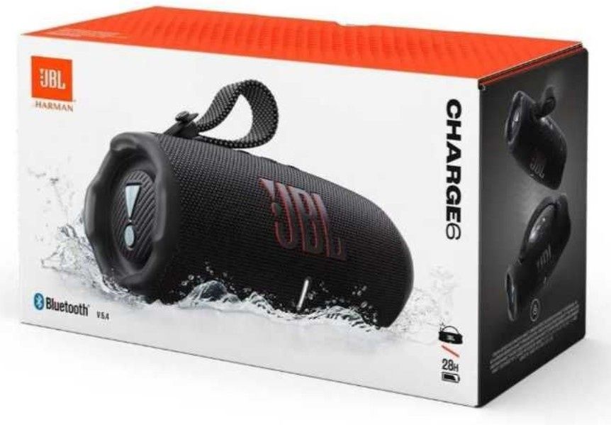 JBL charge 6 preta - nova , caixa selada