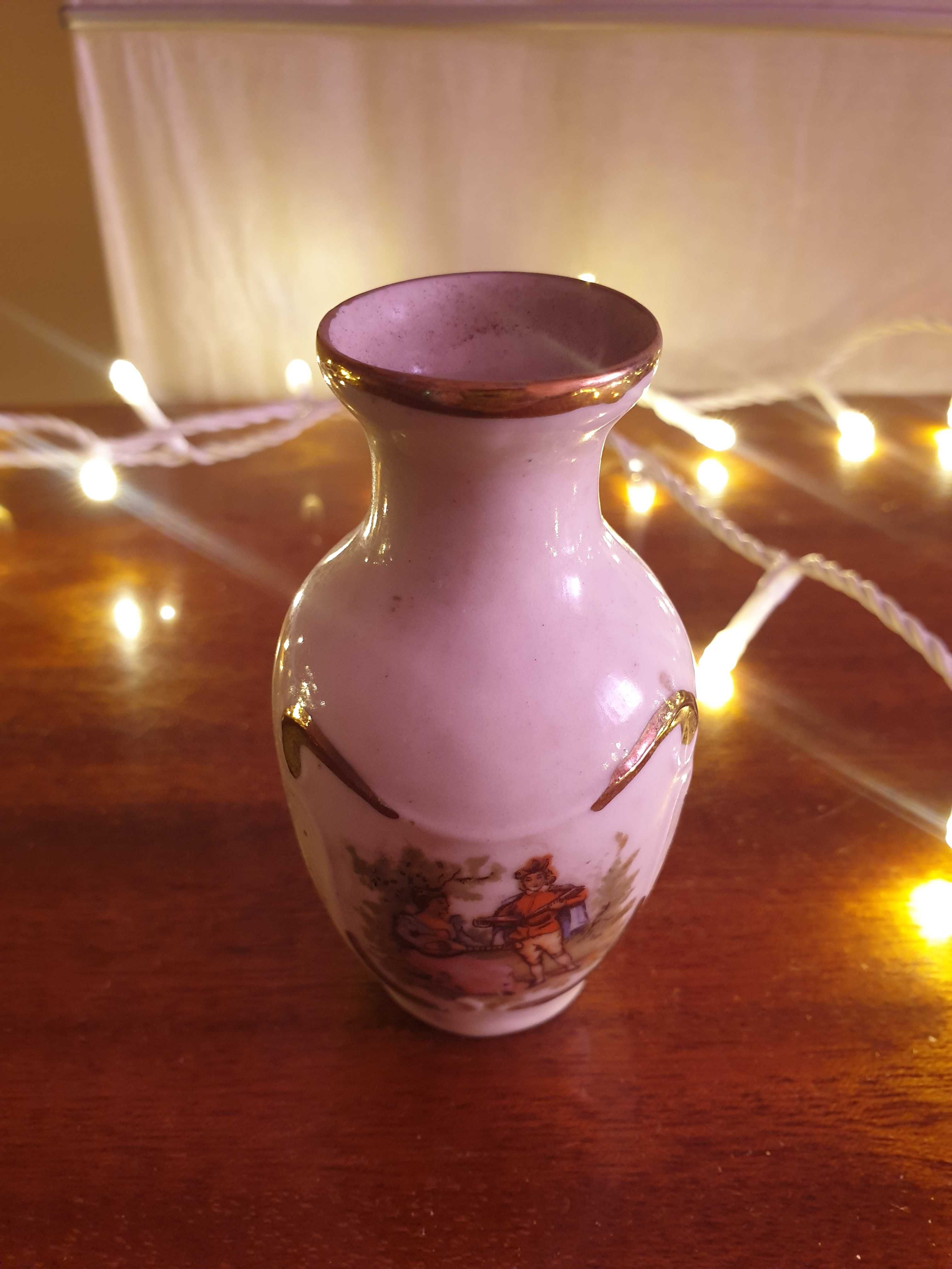 Wazonik 60letni unikat porcelana ceramika wazon recznie malowany